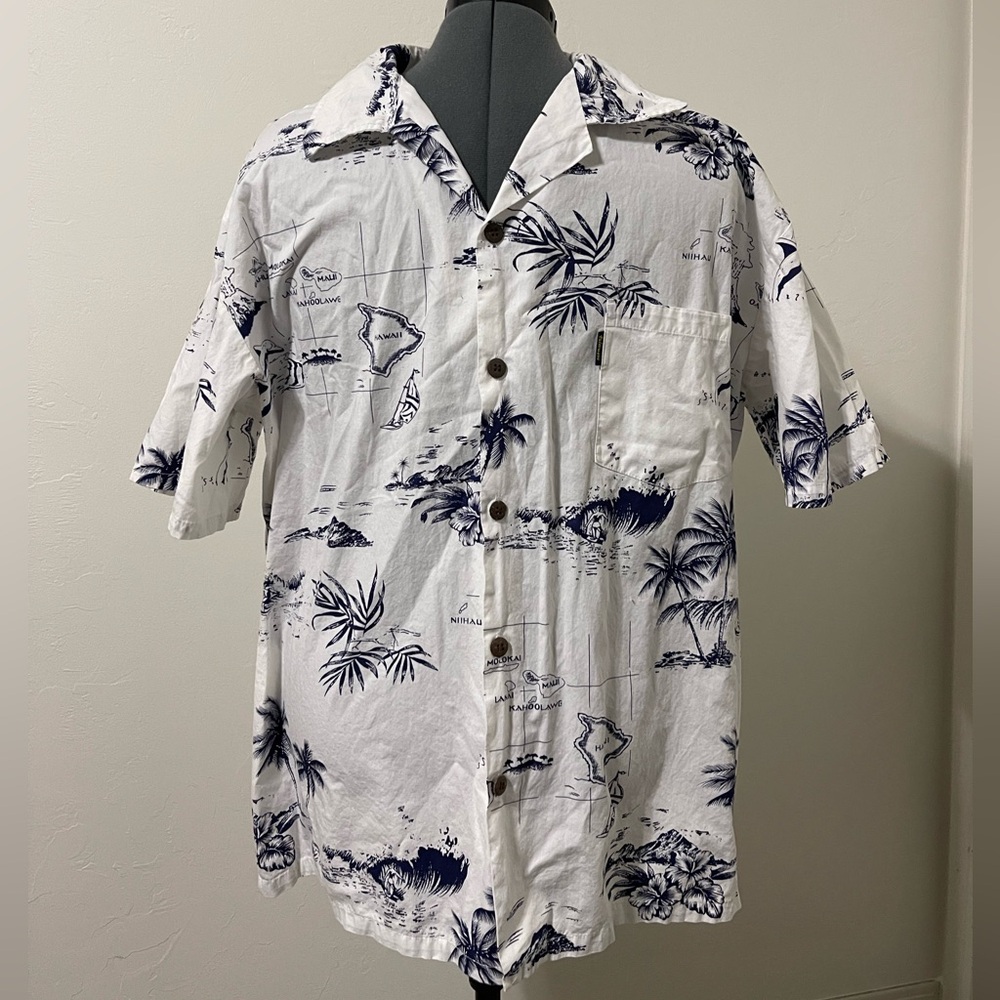 Palmwave Hawaii Shirt, 100% Cotton, Size XL